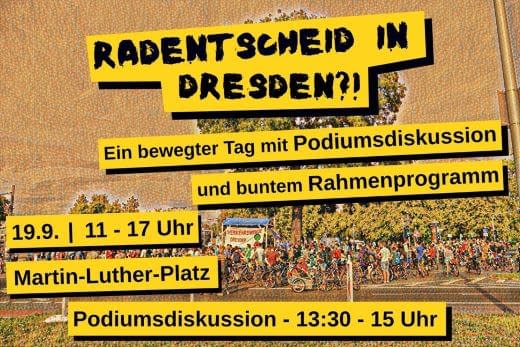 Zur Tonne on Tour Radentscheid in Dresden 19/09/2020